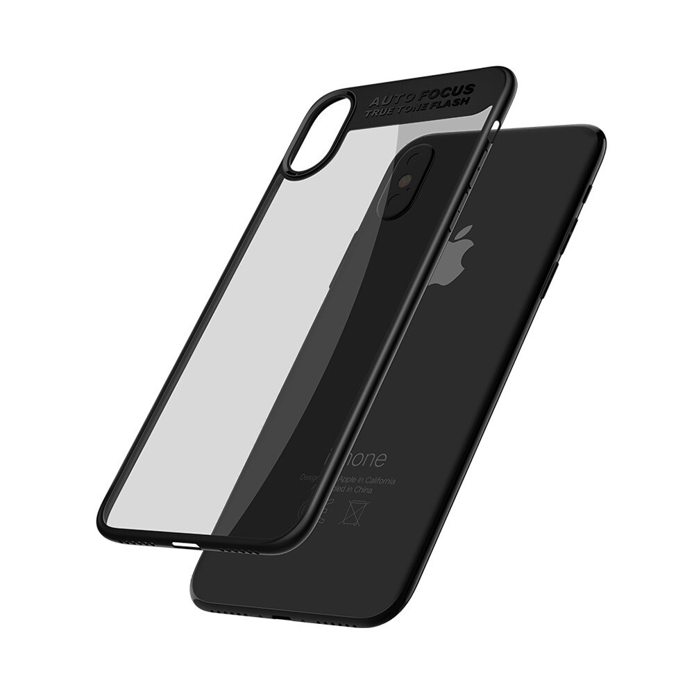 Carcasa Mcdodo Dual Clear Bumper pentru iPhone X, Negru