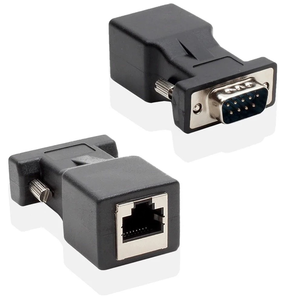Adaptor DB9 la RJ45, set 2 bucati, plastic, 4cm x 2cm x 1cm - eMAG.ro