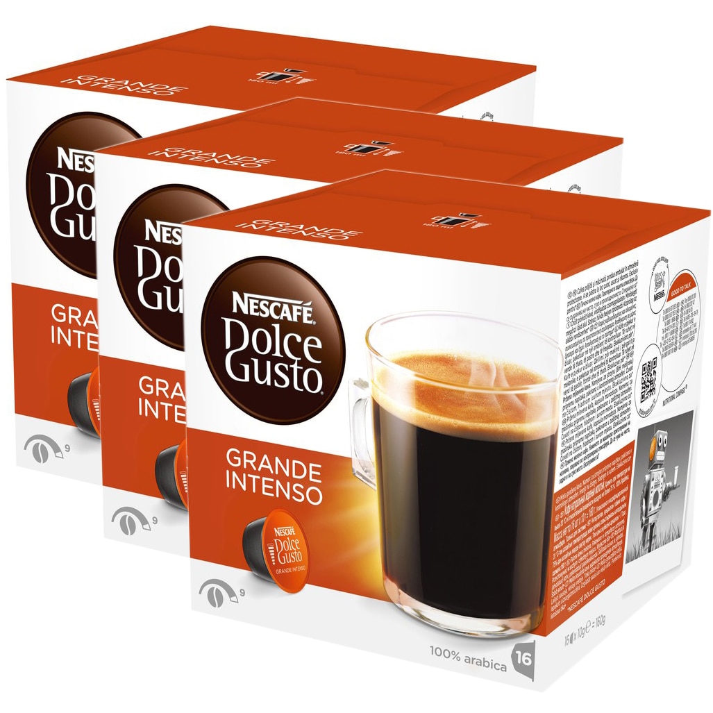 swim Absay Suffocate Set 3 x Capsule Nescafé Dolce Gusto Grand Intenso, 48 capsule, 432g -  eMAG.ro
