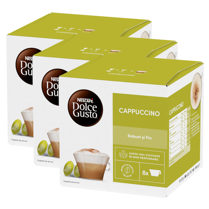 Комплект 3 x Капсули Nescafé Dolce Gusto Cappuccino, 48 капсули, 600 г