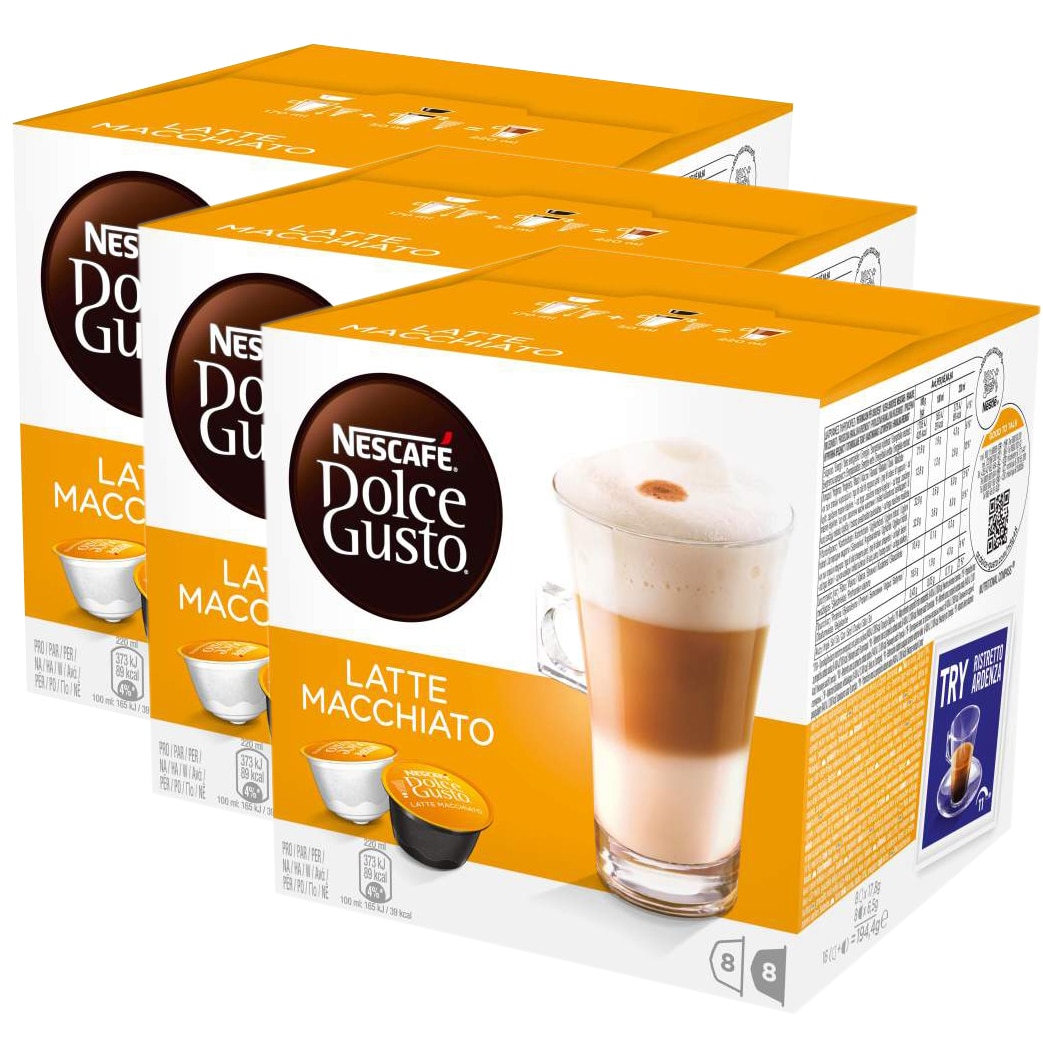 Thank you for your help Elevated approach Set 3 x Capsule Nescafé Dolce Gusto Latte Macchiato, 48 capsule, 549.6g -  eMAG.ro