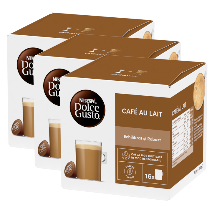 Комплект капсули Nescafé Dolce Gusto Café Au Lait, 48 капсули, 480 гр