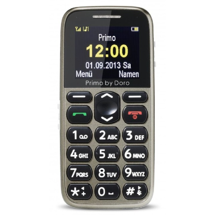 Doro Primo 215 mobiltelefon, Kártyafüggetlen, Bézs