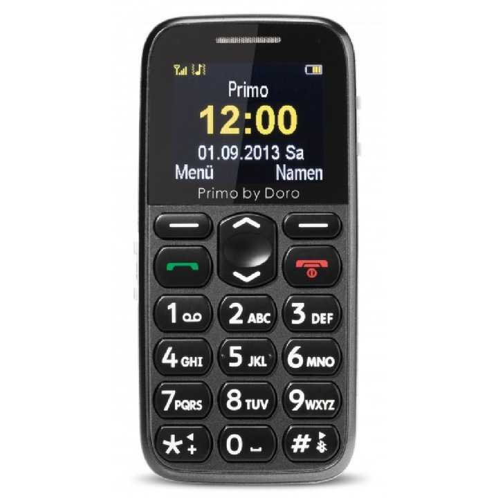 Doro Primo 215 mobiltelefon, Kártyafüggetlen, Antracit