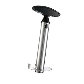 Aparat pentru curatat si feliat ananas, otel inoxidabil, maner plastic Aparat pentru curatat si feliat ananas, otel inoxidabil, maner plastic