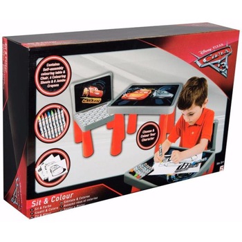 Masuta de colorat cu scaunel Cars 3 Sambro Masuta de colorat cu scaunel Cars 3 Sambro