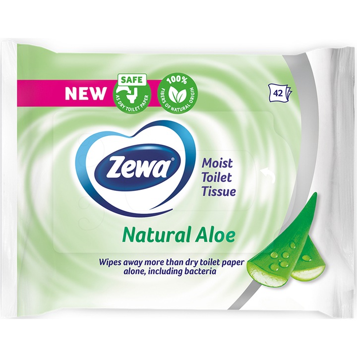 Hartie igienica umeda Zewa Aloe Vera, 42 bucati