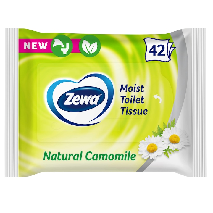 Zewa Natural Camomile nedves toalettpapír, 42 db