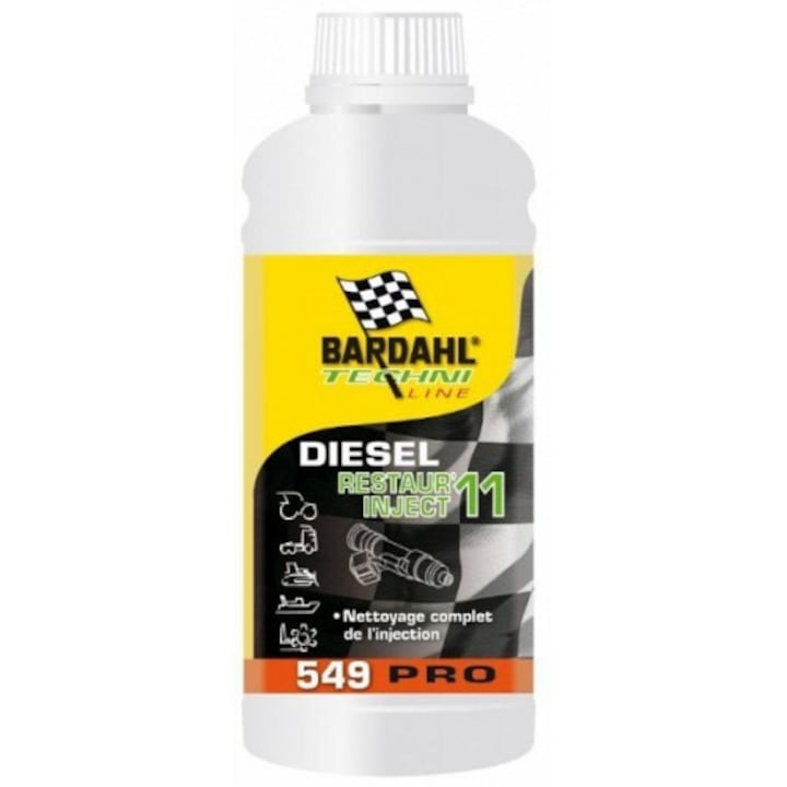 Автомобилна добавка Bardahl, Продукт за почистване инжекторна система - дизел (Bardahl Diesel Injection Restorer 11), 1 l