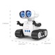 Robot jucarie YANYXR programabil alb 11.5x9.5cm cu telecomanda si LED-uri