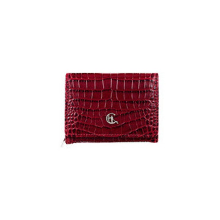 Portofel dama Canaletto din piele naturala, model crocodil, cu 8 compartimente pentru carduri, tehnologie RFID, negru