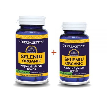 Seleniu Organic 60 cps + 30 cps Gratis - Herbagetica Seleniu Organic 60 cps + 30 cps Gratis - Herbagetica