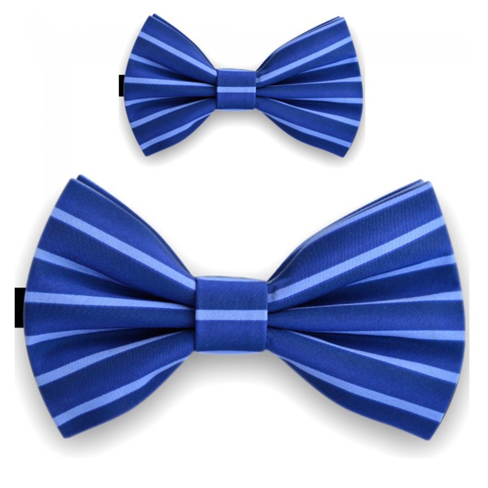 Papioane tata fiu, albastru, model dungi