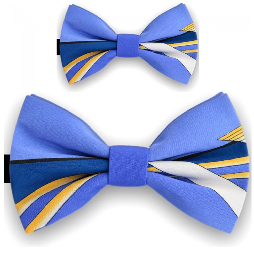 Papioane tata fiu, albastru, model dungi diverse grosimi