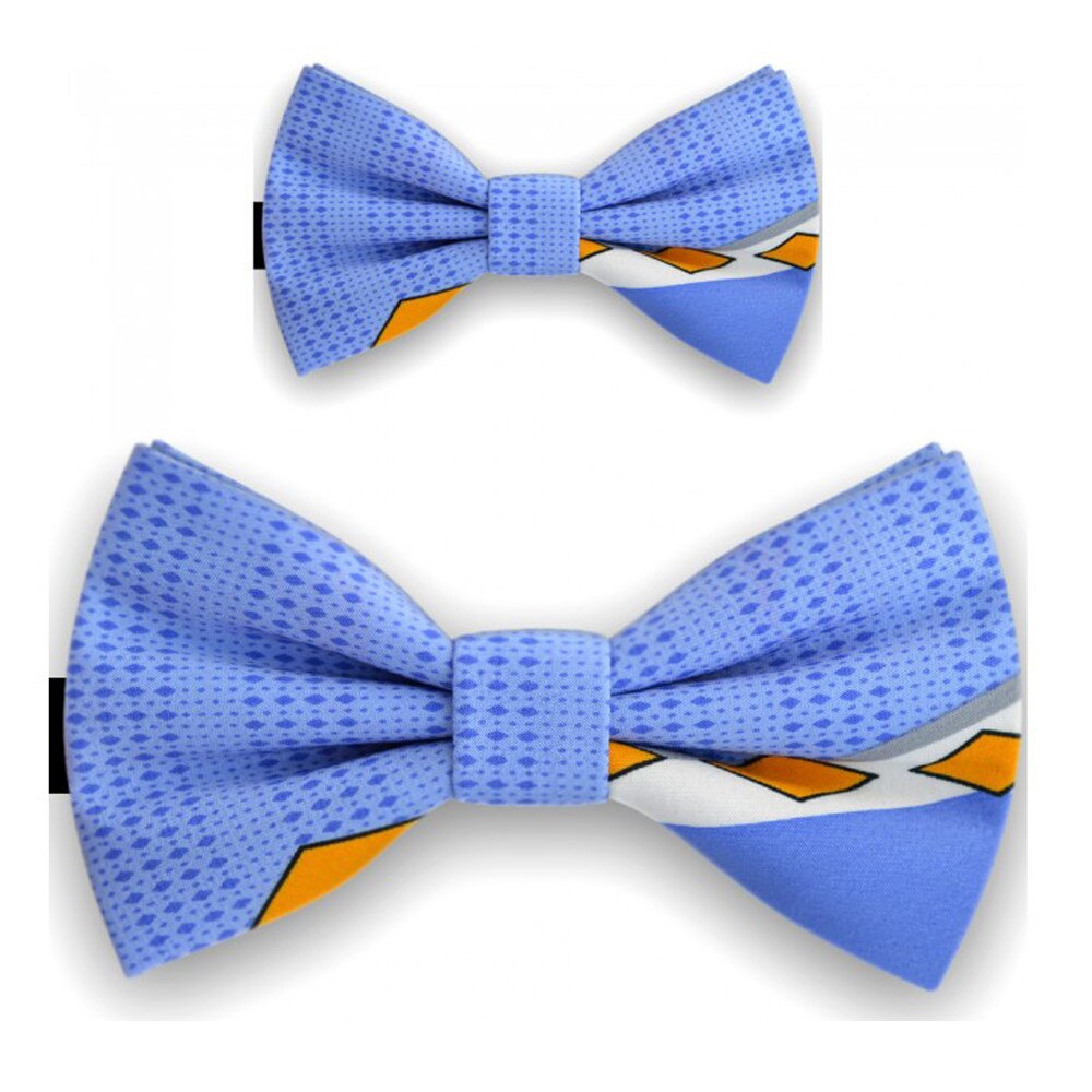 Papioane tata fiu, albastru, romburi