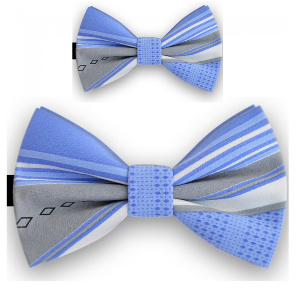 Papioane tata fiu, albastru, dungi oblice