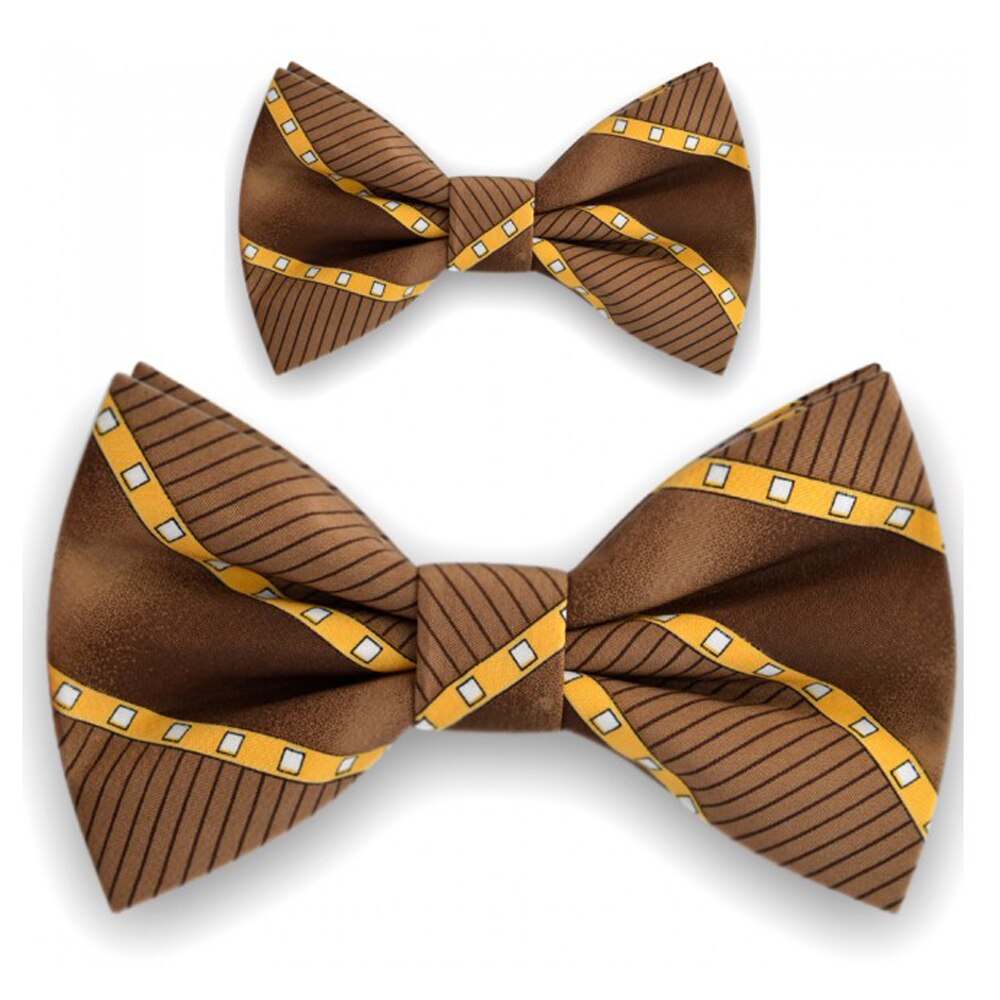 Papioane tata fiu, maro, model geometric