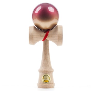 Joc de indemanare Kendama Ozora Premium Half Split Fade rosu, gold Joc de indemanare Kendama Ozora Premium Half Split Fade rosu, gold