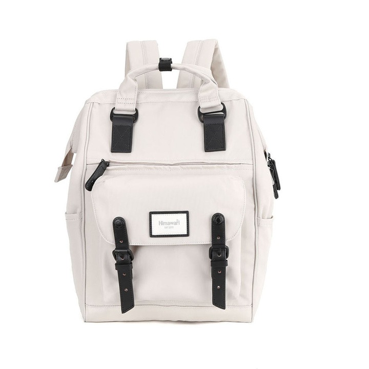 Városi hátizsák, Himawari, Vízálló, USB port, 17L, Fehér