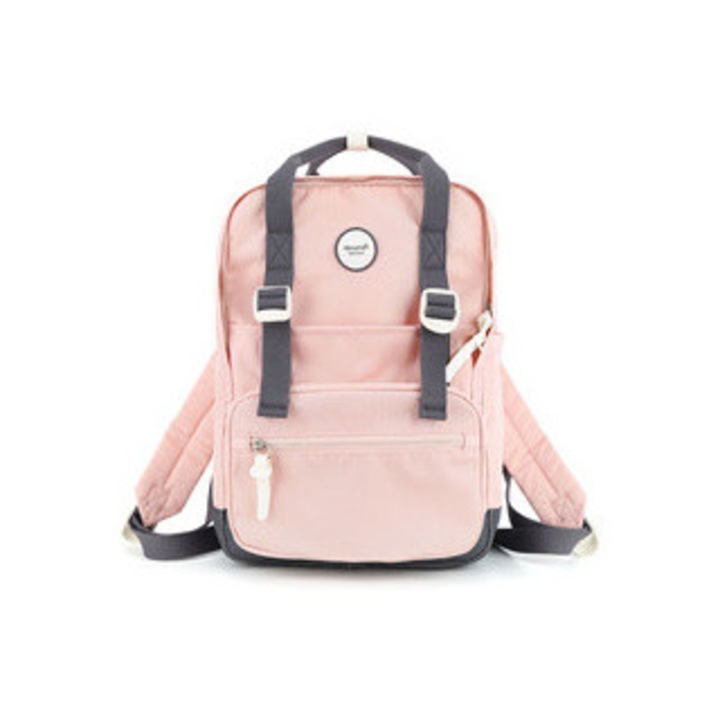 Rucsac dama, Himawari, 16 litri, 8 buzunare, Curele reglabile, Roz