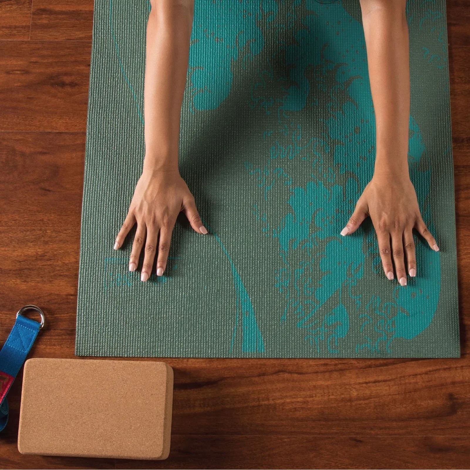 Intindere Bloc de yoga din pluta, densitate mare, antiderapant, ecologic ...