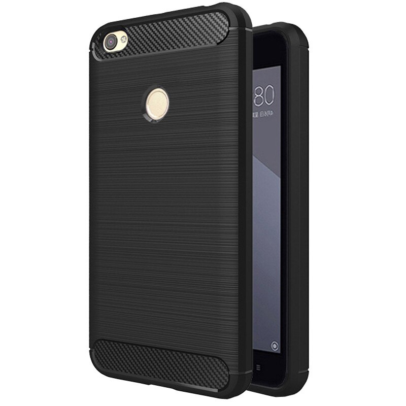 Husa de protectie Carbon PROTECTS pentru Xiaomi Redmi Note 5A, Black