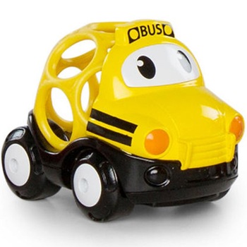 Go Bright Starts Grippers - Masinuta Vesela, Autobuz Scolar Go Bright Starts Grippers - Masinuta Vesela, Autobuz Scolar