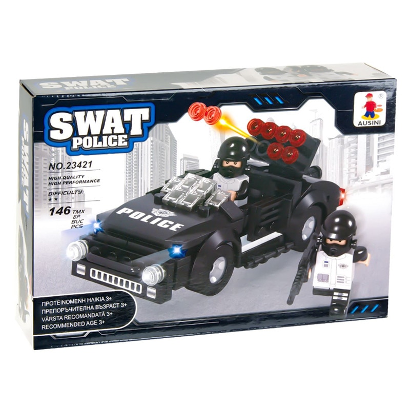 Set constructie Swat Police Ausini, 146 piese
