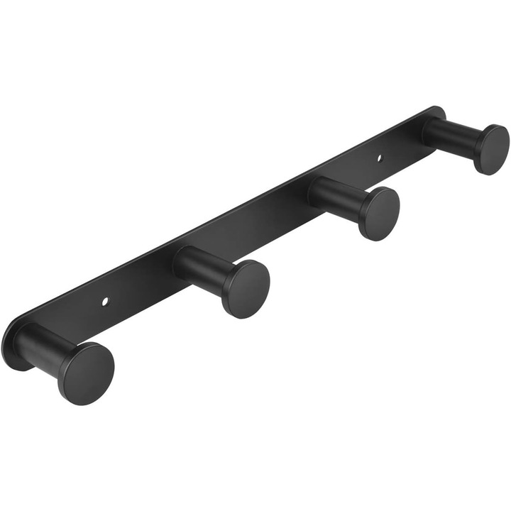 Raft de haine la moda, montat pe perete, carlig din otel inoxidabil pentru uz casnic, design umanizat, instalare usoara, multifunctie, rezistent la zgarieturi, suprafata neteda anti zgarieturi