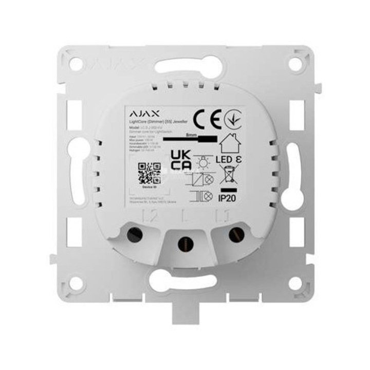 Kit Smart Home AJAX LightCore Dimmer vertical, alb