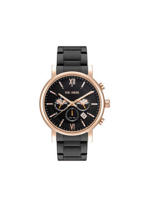 Ceas barbatesc, Paul Lorens, PL20017B-1A4, 45 x 8.9 mm, Negru