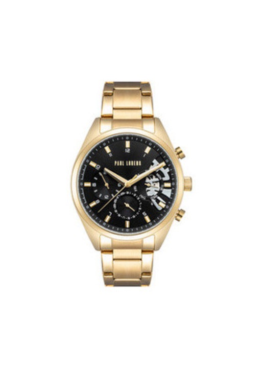 Ceas barbatesc, Paul Lorens, PL20003B-1D1, Mecanism MIYOTA, Auriu / Negru