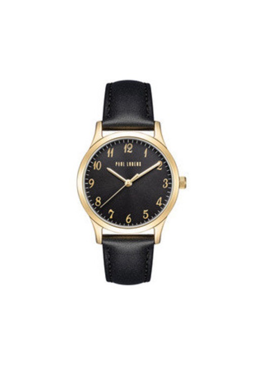 Ceas dama, Paul Lorens, Piele, PL20019A-1A2, Negru