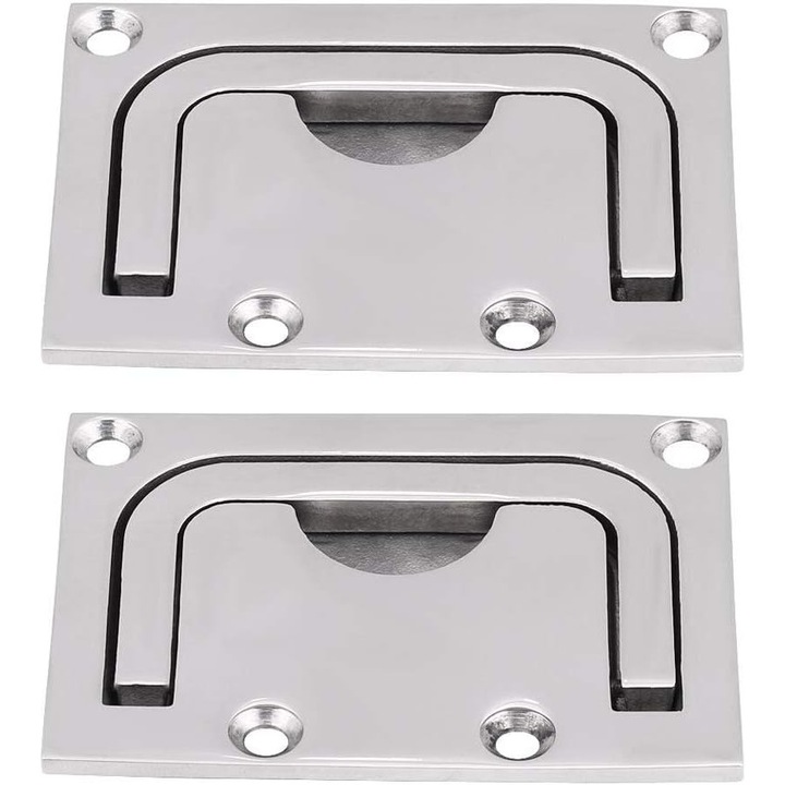 Maner usa pentru hublou de barca, inox 316, dimensiuni 7.5x5.6cm, set 2 bucati