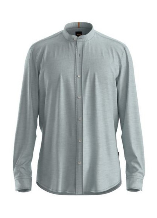 BOSS férfi ing, pamut, mentazöld