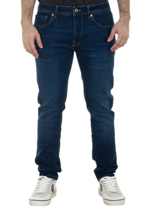 Мъжки дънки Pepe Jeans, стеснени, памучни, тъмносини