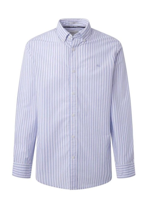 Pepe Jeans férfi ing, pamut, Fehér/Kék