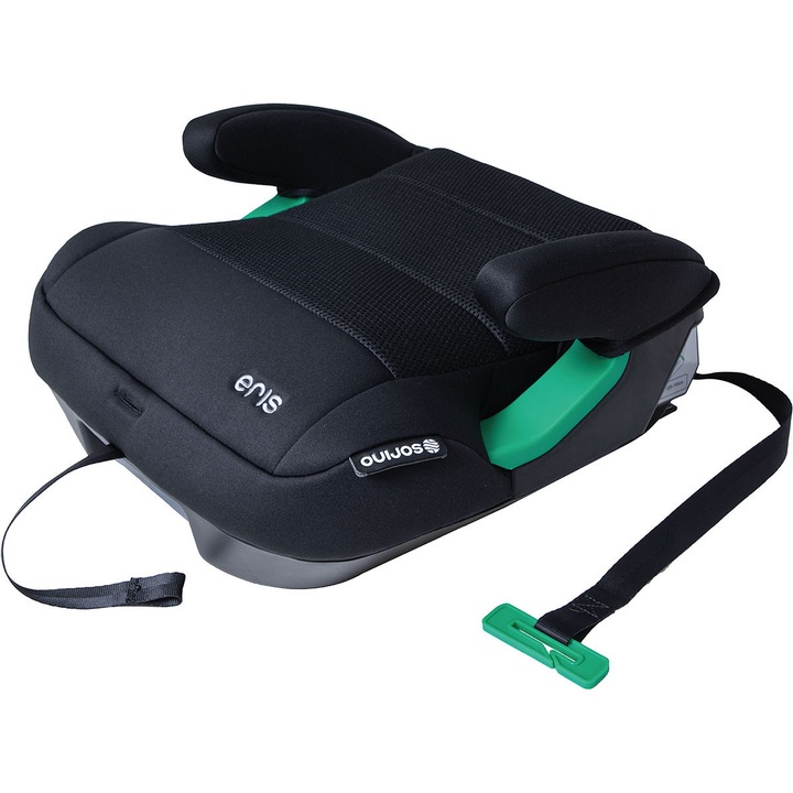 Детско столче за кола Sorino Ceres, 125-150 см, ISOFIX, 3D мрежеста тапицерия, черно