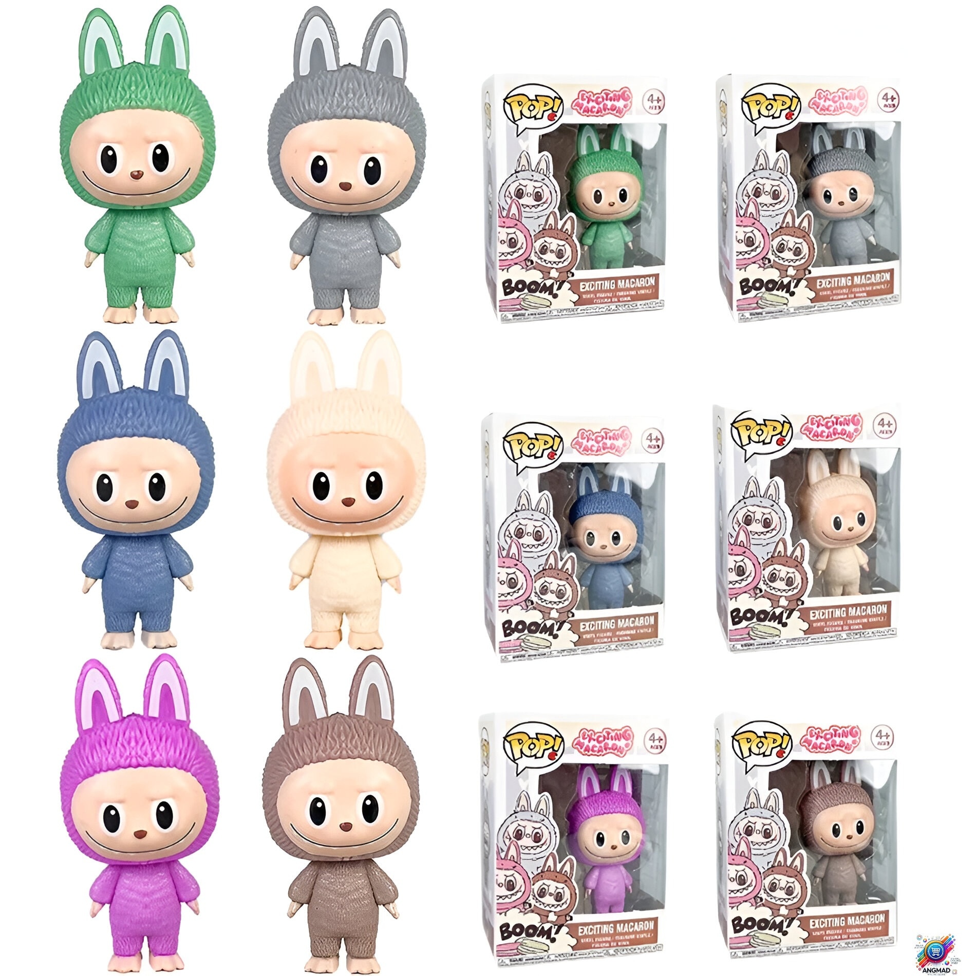 Colectie Figurine ANGMAG – LaBubu Exciting Macaron, Set 6
