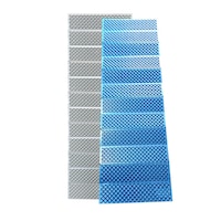 Saltea Camping Pliabila IXPE Premium Deluxe, 183 x 60 x 2 cm – Izolatie Termica cu Aluminiu, 12 sectiuni, impermeabila, Albastru