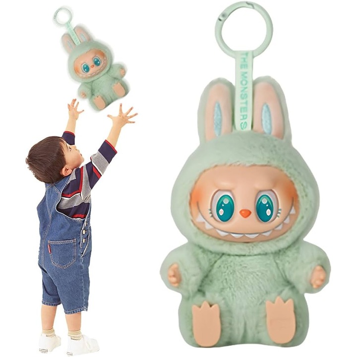 Figurina LaBubu ZIZI ANGMAD, plus cu cap rotativ, 12cm