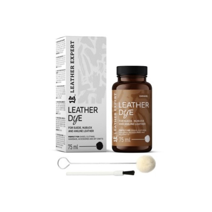 Caramel Leather Expert, velúr, nubuk és anilin festék 75ml