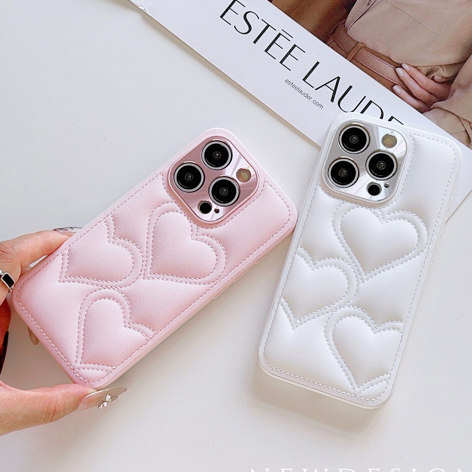Husa moale 3D Love pentru Apple iPhone 16 Pro, Negru