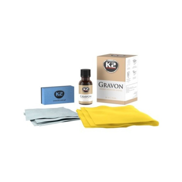 Set Protectie Ceramia K2 GRAVON cu Laveta, Servetele si Aplicator, 50ml