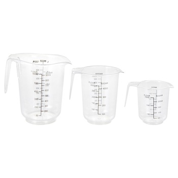 Set 3 cani gradate Excellent, plastic, baza cauciuc Set 3 cani gradate Excellent, plastic, baza cauciuc