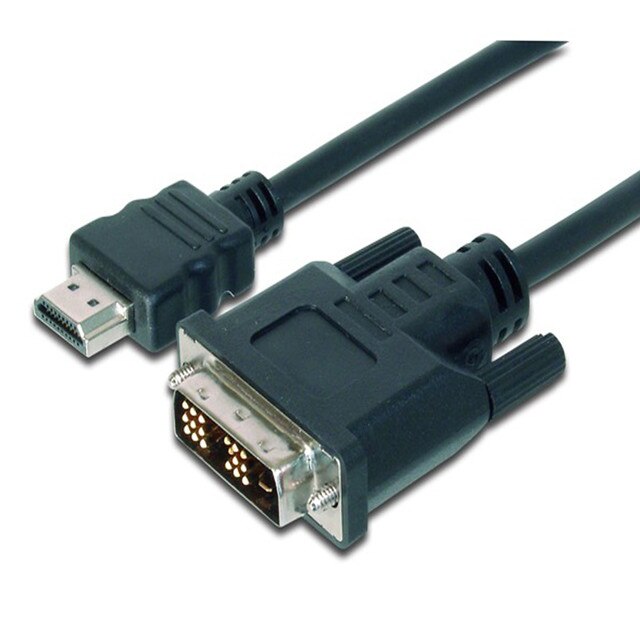 Cablu Assmann , DVI-D - HDMI, 3M , Negru