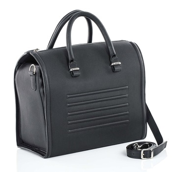 Geanta casual de dama din piele naturala - Negru Geanta casual de dama din piele naturala - Negru