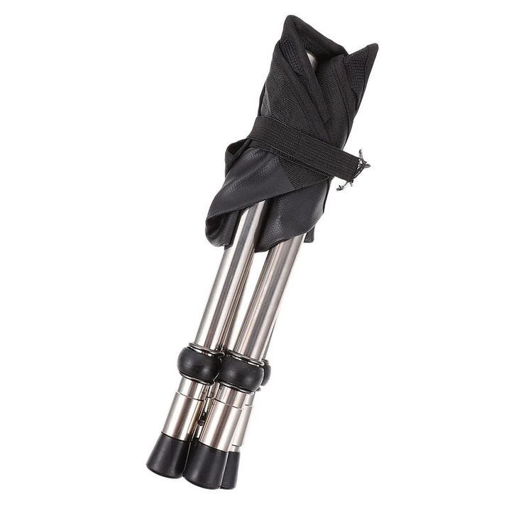 Стол за къмпинг, сгъваем, черен, 35x31x31 см