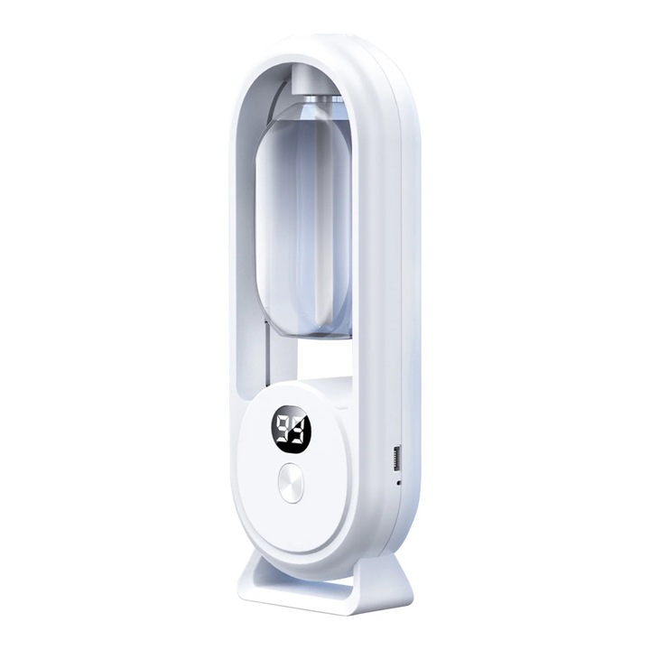 Difuzor aromaterapie wireless YANYXR BCS2901922, reincarcabil, rezervor 50 ml, 5 moduri, display LED, acoperire 60 m², alb