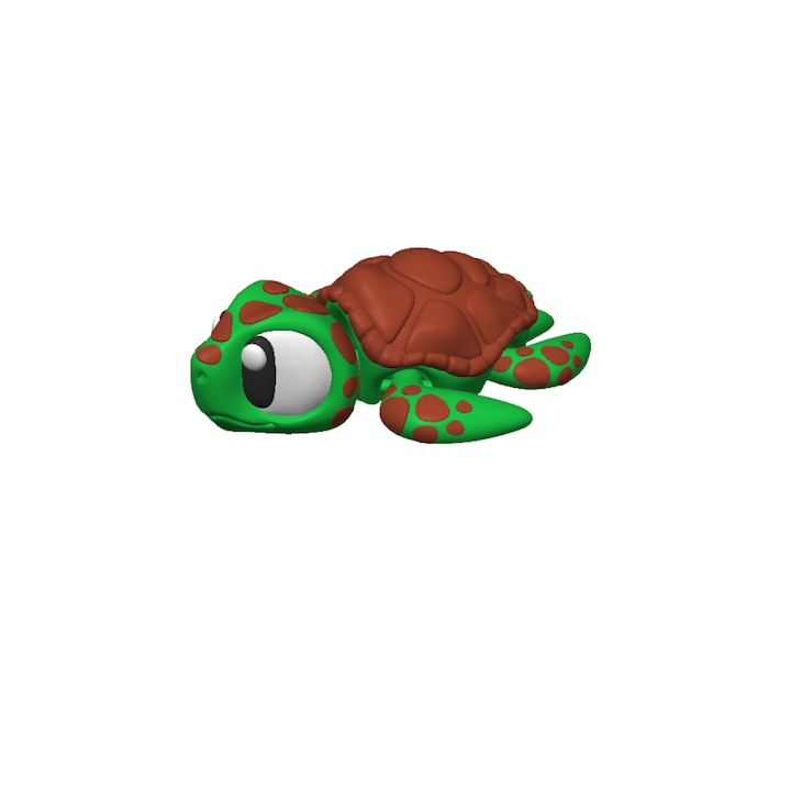 3D фигурка, модел на морска костенурка